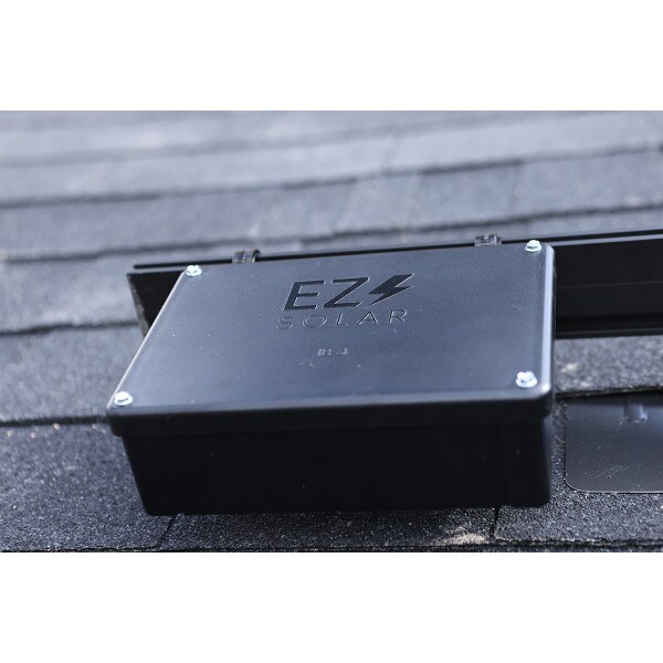 EZ Solar JB-3 Rooftop PV Junction Box for Rail Mount closed